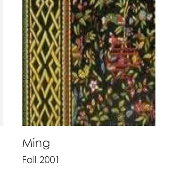 Vintage VERA BRADLEY Ming 2001 Curved Cosmetic Case Black Yellow Red Asian - Picture 12 of 12